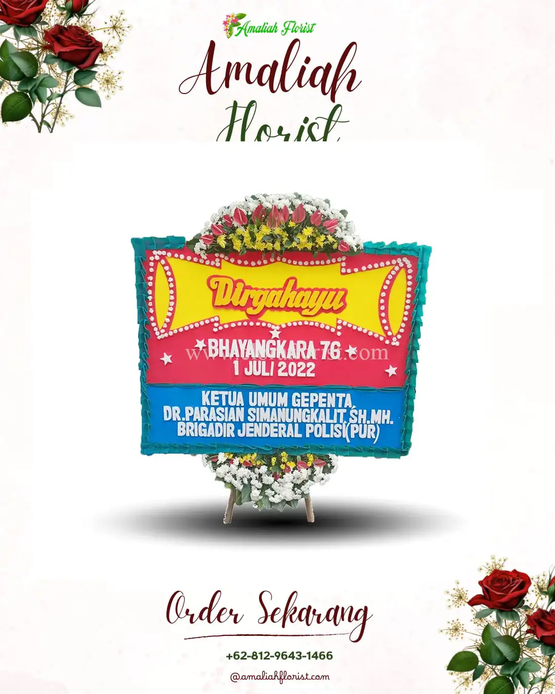 Papan Bunga HUT Ulang Tahun Tanjung Lubuk